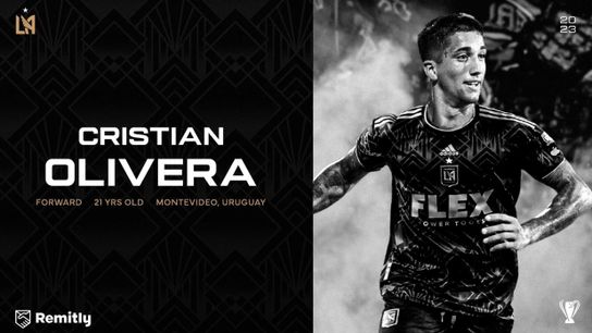 LAFC signs Uruguayan winger Cristian Olivera (LAFC). Photo by LAFC